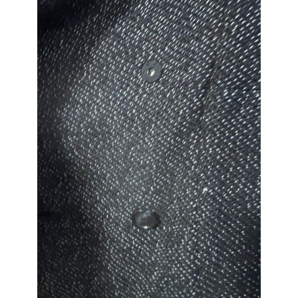 LOFT Cropped Pea Coat Womens M Navy Blue Textured Knit - Picture 4 of 8